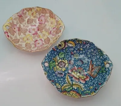 Royal Winton Chintz Hand Painted England Two Dishes/bowls • $20