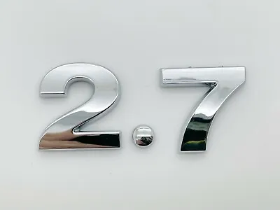 2.7 New Chrome 3D Self-Adhesive Car Letters Number Badge Emblem Sticker Decal UK • £3.89