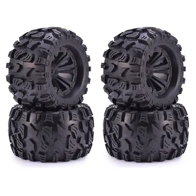 4x 125mm Off-road Car Wheel Rim Tires For 1/10 Monster Truck Traxxas RC Car • $37.99