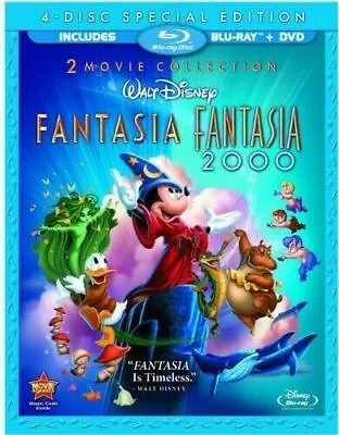 Fantasia / Fantasia 2000 [Four-Disc Blu-ray/DVD Combo] • $16.74