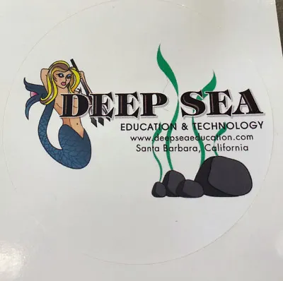 Retro Vintage Style Commercial Diving Company Scuba Mermaid Logo Decal Sticker • $4