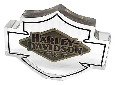 Harley-Davidson 120th Anniversary Celebration Coin In Lucite Display - 4.25 Inch • $29.95