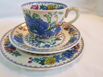 Masons Patent Ironstone China Regency Tea Trio • £5