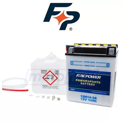 Fire Power Conventional 12V Standard Battery With Acid Pack For 1987-2012 Hh • $51.83