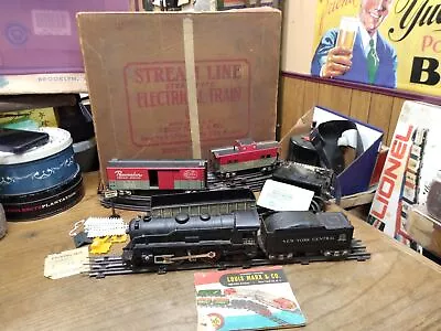 Vtg MARX O Gauge Streamline Train Set 25242 NYC Steam Locomotive 999 Orig Box • $129.95
