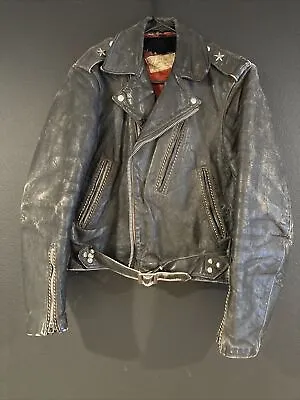 Hercules Leather Jacket By Sears Genuine Steerhide Vintage Mens • $450