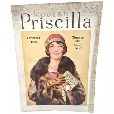 Modern Priscilla Magazine December 1926 Christmas Issue Rockwell Ad Recipes • $28