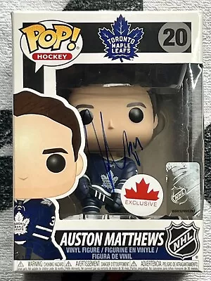 Auston Mathews Signed Auto Funko Pop #20 Maple Leafs Exclusive PSA • $150