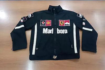 Vintage Ferrari Racing Jacket Marlboro F1 Vodafone Black M • $120