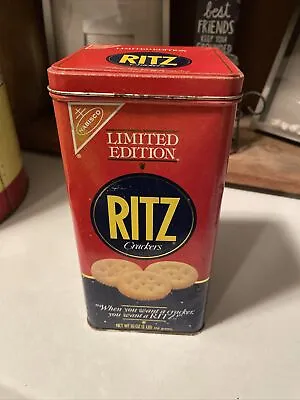 Vintage 1987 Limited Edition Nabisco Ritz Crackers Tin Container 16oz • $5