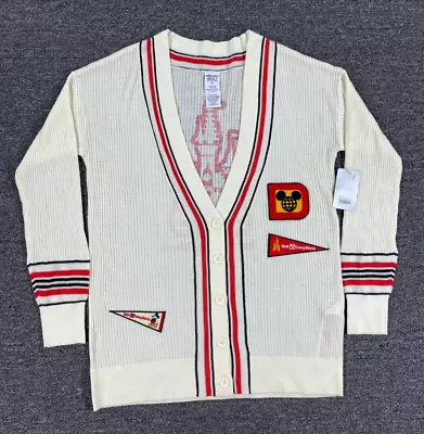 Walt Disney World Sweater Adult Medium Varsity Cardigan 50th Anniversary Vault M • $71.20