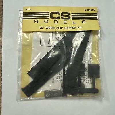 N Scale 62' Wood Chip Hopper Kit Cs Models #701 • $17