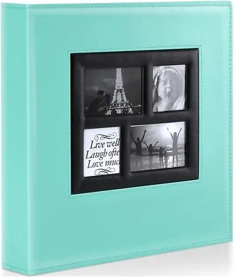£23.99 • Buy Photo Album 1000 Pockets 6x4 Photos Extra Large Size Leather Cover 10x15cm Teal