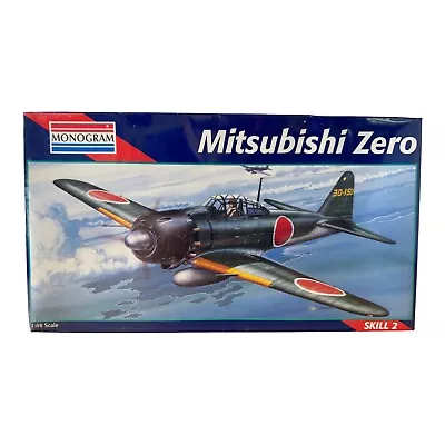 Monogram #5222 MITSUBISHI ZERO 1:48 Model Kit New & Sealed • $29.97