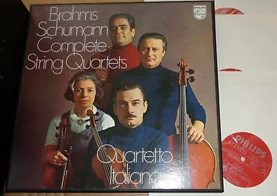 Quartetto Italiano SCHUMANN/BRAHMS Complete String Quartets Philips 3LP 6703 029 • $24