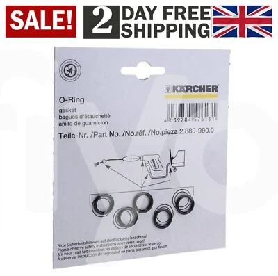 £9.54 • Buy Karcher Washer High Pressure Hose And Lance Tip O Ring Pack Of 5 Heavy Duty