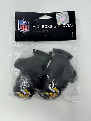 NFL Minnesota Vikings 4 Inch Mini Boxing Gloves For Mirror By Fremont Die NEW • $10.99