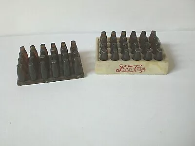 Vintage Miniature Pepsi Cola Case Of 24 Bottles And Extra Insert Of 24 Bottles • $17.99