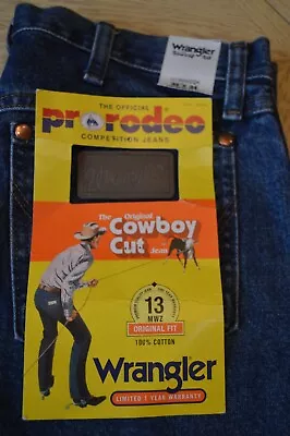 Vintage Wrangler Jeans Mens 32 X 34 Cowboy Cut USA Pro Rodeo NWT 1013MWZGK • $38.99