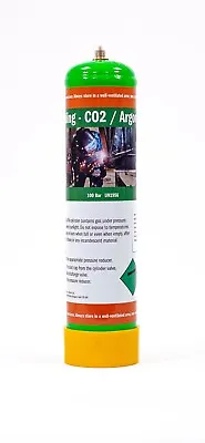 Argon-Co2 Gas Bottle M10 THREAD 0.95L For Mig Welding Disposable Cylinder • £20.52