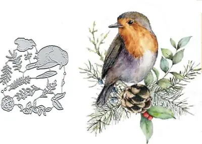 Bird Leaves Metal Cutting Dies Scrapbooking Album Paper Card Embossing Stencils  • $9.44