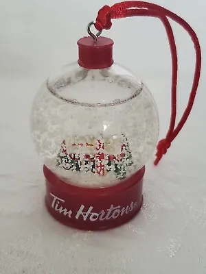 $14.96 • Buy Tim Hortons Restaurant In Winter Snow Globe Christmas Ornament 2015