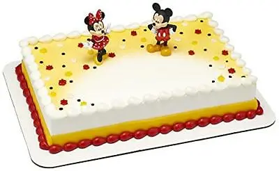 DecoSet® Mickey Mouse And Minnie Cake Topper 2-Piece Topper Set With Your • $15.59