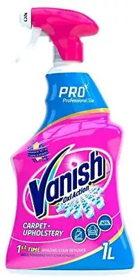 Vanish Professional Range Gold Upholstery Carpet Cleaner And Stain Remover Spra • £9.42