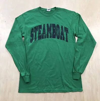 Steamboat Springs Colorado Long Sleeve T-shirt Size M Green • $9.99