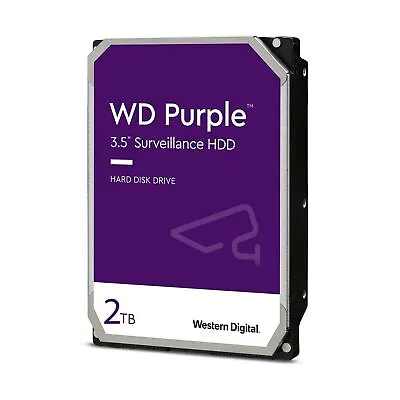 WD Purple 2T 3T 4TB 6TB HDD Surveillance Hard Drive Western Digital 5400RPM 3.5  • $192