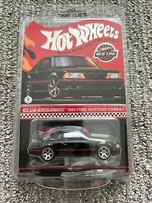 Hot Wheels RLC Membership 1993 Ford Mustang Cobra R 1/64 Car - Black (HWRLC2023) • $42.90