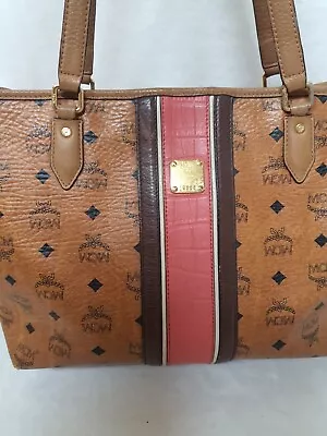 AUTHENTIC MCM Cognac Visetos Shoulder Bag • $90
