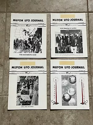 1989 MUFON UFO Journal (Lot 4) Vintage Magazines #257-260 NICE! • $32