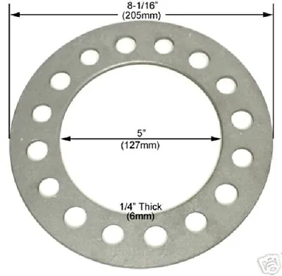 4 Pc DODGE 2500 3500 8 Lug WHEEL SPACERS 8x6.50 1/4  INCH THICK # AP-604 • $22.95