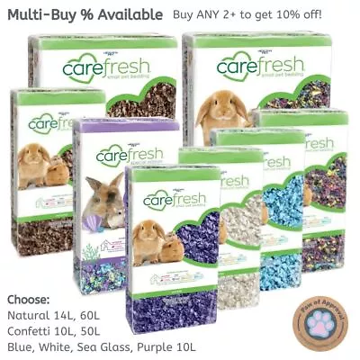 Carefresh Small Pet Bedding Natural Soft Premium Hamster Biodegradable Litter • £13.99
