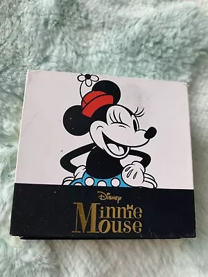 NWT ($70) Minnie Mouse Silver Plated Genuine Crystal~January Garnet Earrings $22 • $22