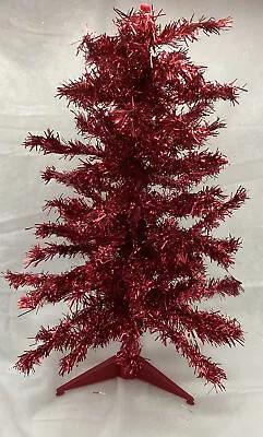 Target Corporation~2 Ft~Red~Tinsel Tree~Pre-owned • $13.49