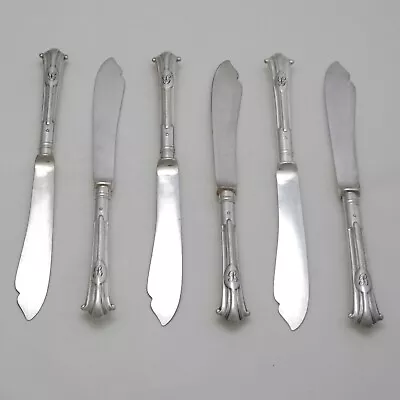 17th CENTURY Design MAPPIN & WEBB Silver Service Cutlery Six Fish Knives 22.4 Cm • £19.95