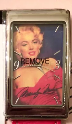 Marilyn Monroe Wrist Watch Red Analog New Circa 2008 WORKs NRFB MIB • $35