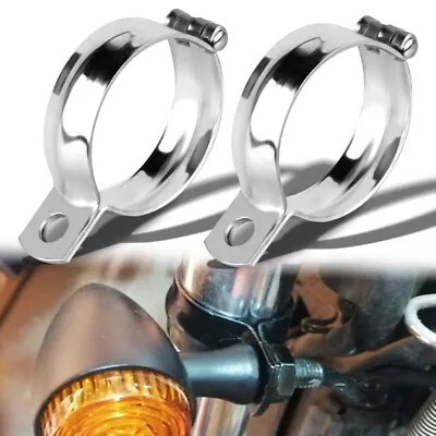 Motorcycle 48-60mm Front Fork Tubes Mount Clamp Turn Signal Light Bracket Holder • $12.98