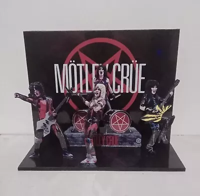 MOTLEY CRUE 10  X 8  DIORAMA Display STANDEE Figure Statue Doll Toy Decor Cd Dvd • $39