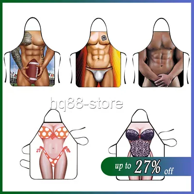 Men Women Willy Apron&Naked Torso Novelty Fun Gift For Men BBQ Stag Or Hen Night • £3.63