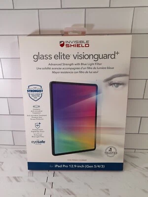 $31.95 • Buy Invisible Shield Glass Elite Visionguard+ For IPad Pro Gen 5/4/3 (12.9in)