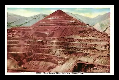 Unposted Postcard Utah Copper Mine Bingham Canyon Utah • $0.35