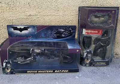 Mattel The Dark Knight Movie Masters Bat-pod & Figure Set 2008 Dcbatman Htf!! • $200