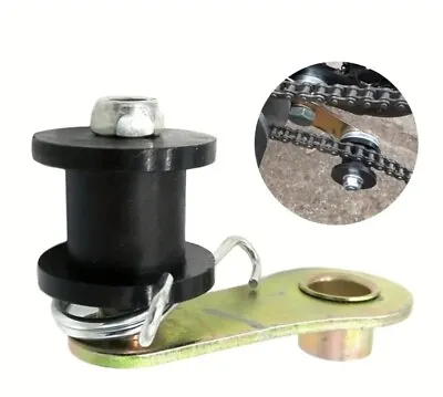 Universal Bolt On Chain Tensioner & Black Roller Adjuster Motorcycle Motorbike • £6.25