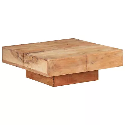 Coffee Table 80x80x28  Solid Acacia Wood F1L4 • £224.40