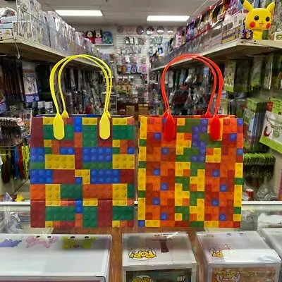 $11.99 • Buy 12PCS Colorful Building Block Plastic Durable Goodie Bags Party Favor Gift Bags