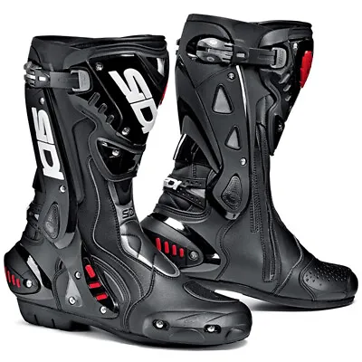 Sidi ST Street/Track Motorcycle Racing Boots Black - Men's 11 US / 45 EU • $374.99