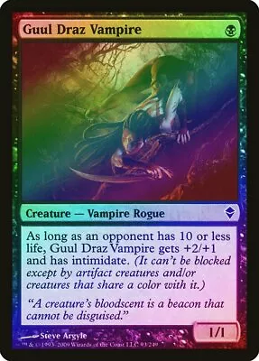 Guul Draz Vampire FOIL Zendikar PLD Black Common MAGIC MTG CARD ABUGames • $2.75